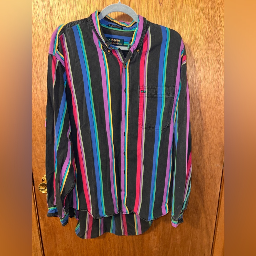 Colours by Alexander Julian Striped Button Up